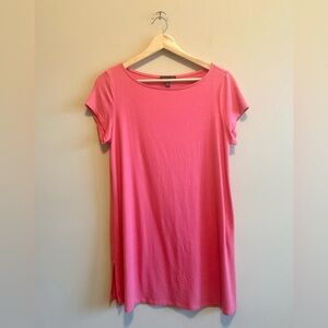 Eileen Fisher Short Sleeve Tunic Top, Coral, Women’s Size SP